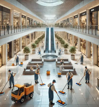 Limpieza de centros comerciales